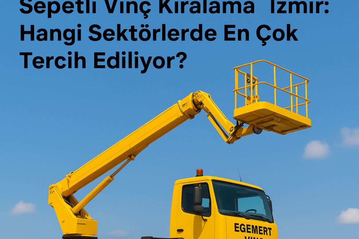 Sepetli Vinç Kiralama İzmir: Hangi Sektörlerde En Çok Tercih Ediliyor?